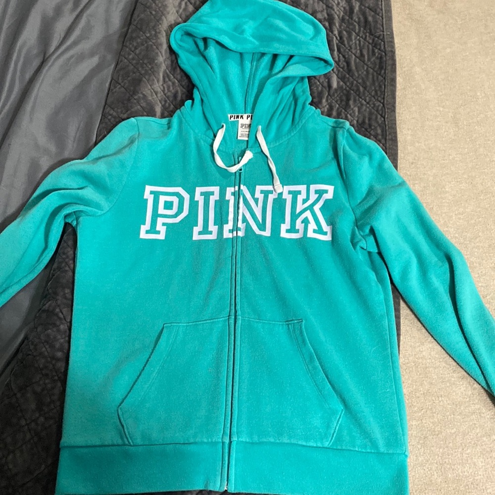 PINK zip up sweatshirt